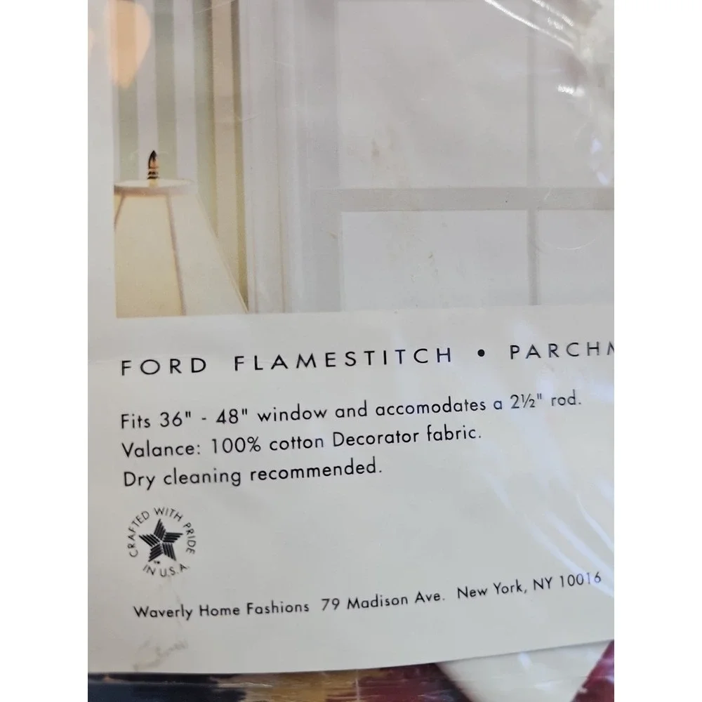 Waverly Ford Flamestitch Balloon Valances  81
